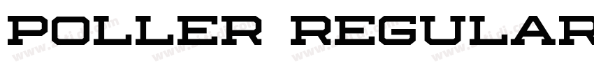 Poller Regular字体转换